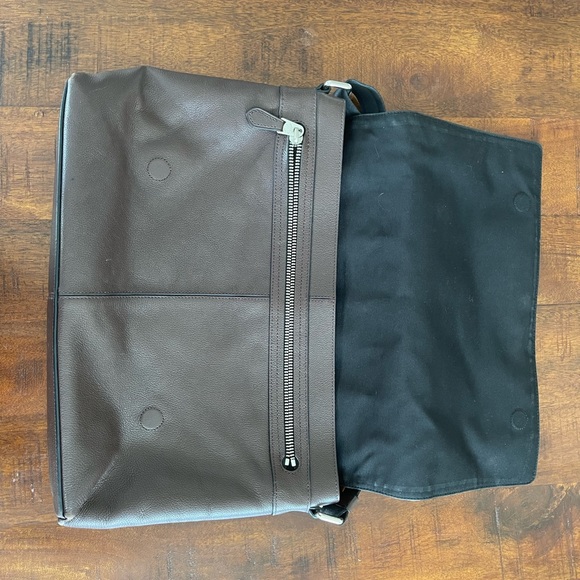 Leather men’s coach briefcase - Picture 4 of 7